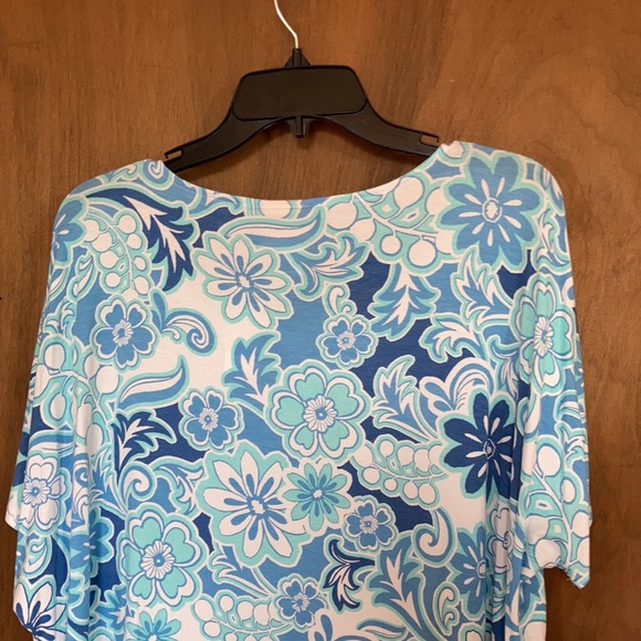 3/$45 Ruby Rd top floral print with stretch petite shirt boho casual LP - Picture 10 of 17